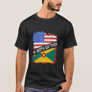 Camiseta Granada Vintage Yo soy los dos Estados Unidos Gran