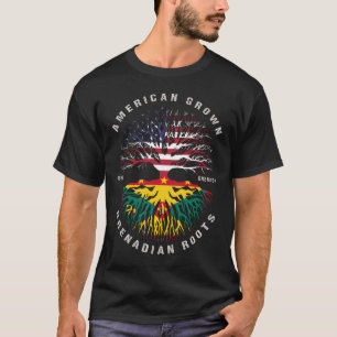 Camiseta Granadino cultivado estadounidense arranca bandera