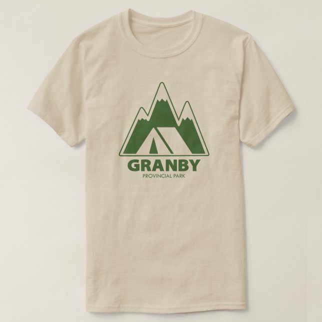 Camiseta Granby Provincial Park Montañas Camping (Diseño del anverso)
