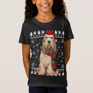 Camiseta Grand Basset Griffon Vendeen Dog Santa Xmas Ugly C
