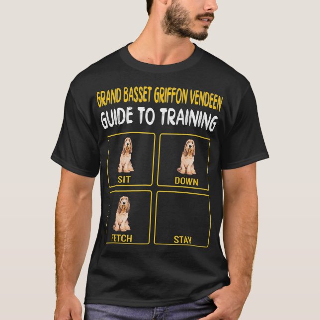 Camiseta Grand Basset Griffon Vendeen Guide to Training (Anverso)