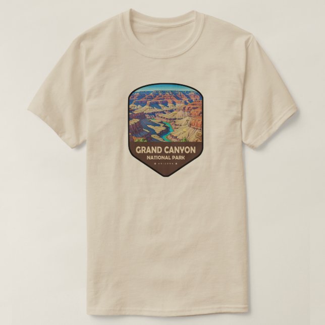 Camiseta Grand Canyon National Park Shield (Diseño del anverso)