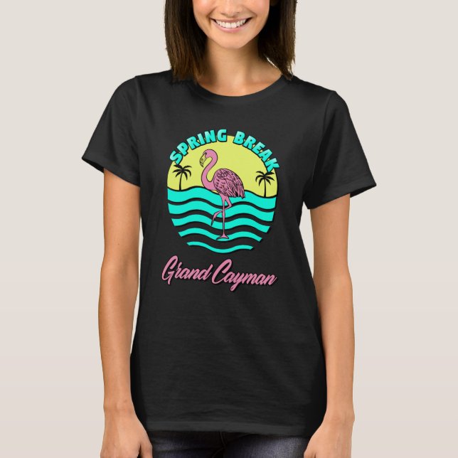 Camiseta Grand Cayman Spring Break Sunset Graphic Family Ma (Anverso)