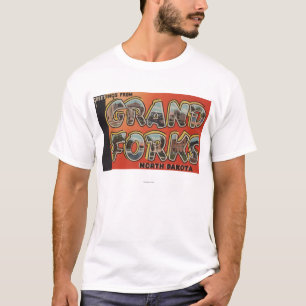 Camiseta Grand Forks, Dakota del Norte - escenas grandes de