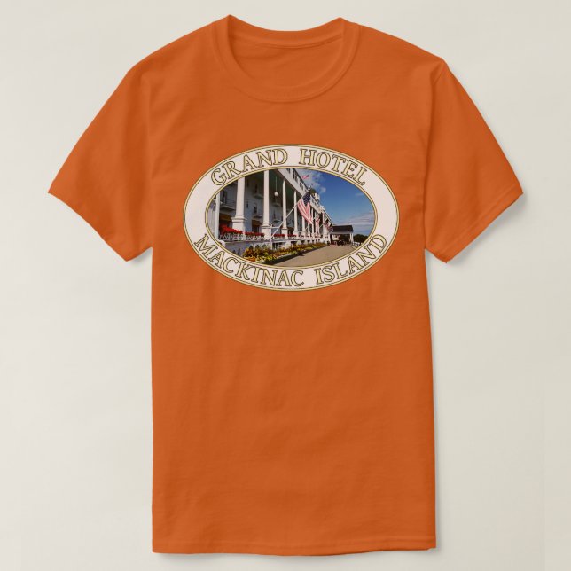 Camiseta Grand Hotel en la isla de Mackinac en Michigan (Diseño del anverso)
