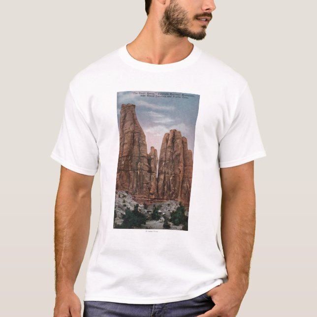 Camiseta Grand Junction, CO - vista del monumento nacional (Anverso)