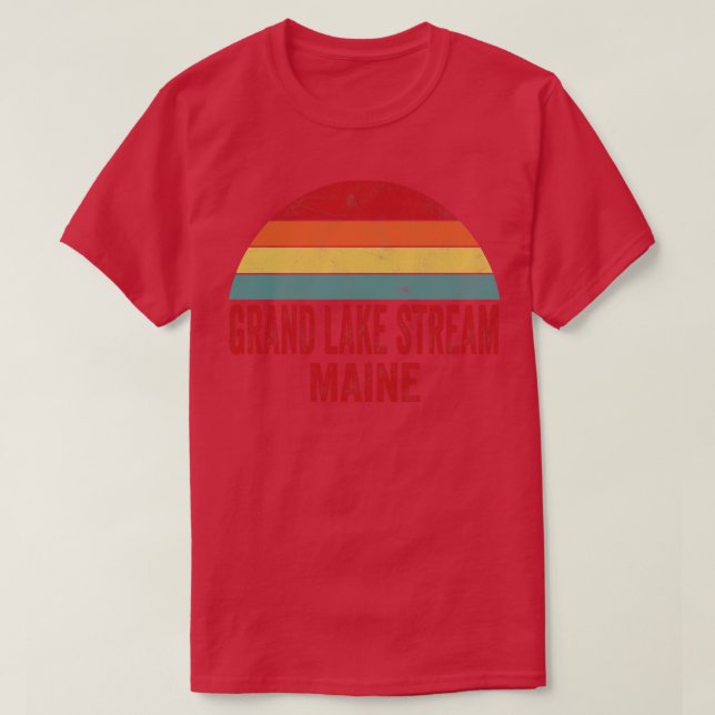 Camiseta Grand Lake Stream Maine (Diseño del anverso)
