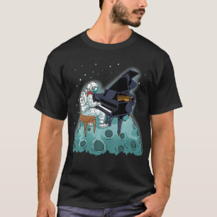 Camiseta Grand Piano Kids Pianist Gift Astronauta Música Pi