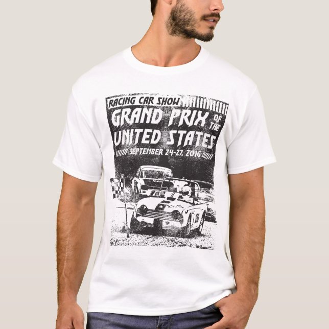 Camiseta Grand Prix del personalizado de Estados Unidos (Anverso)