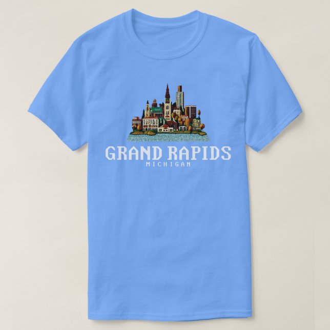 Camiseta Grand Rapids Michigan (Diseño del anverso)