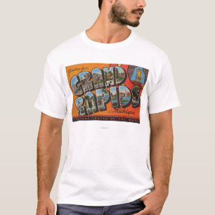 Camiseta Grand Rapids, Michigan - escenas grandes de la