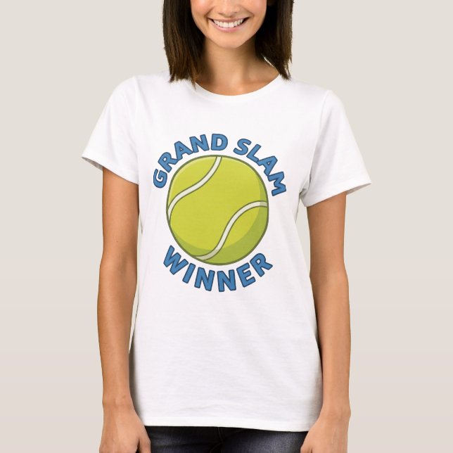 Camiseta Grand Slam Winner Tennis Ball Sports Champion (Anverso)