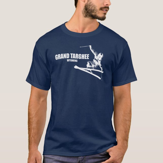 Camiseta Grand Targhee Resort Wyoming Skier (Anverso)