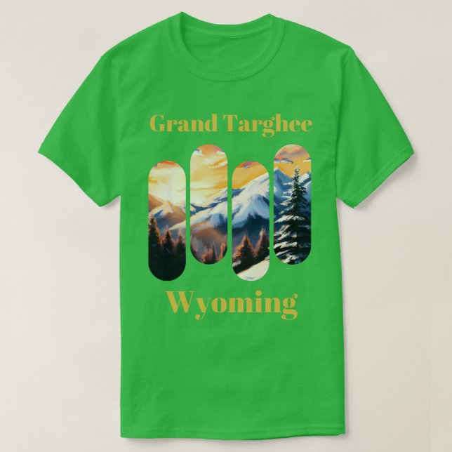 Camiseta Grand Targhee ski Wyoming (Diseño del anverso)