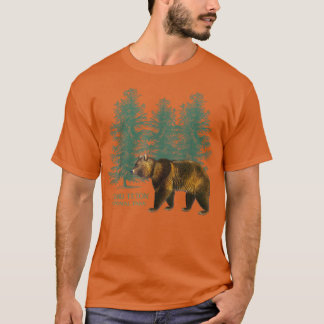 Camiseta Grand Teton National Park Wyoming Bear Trees Retro