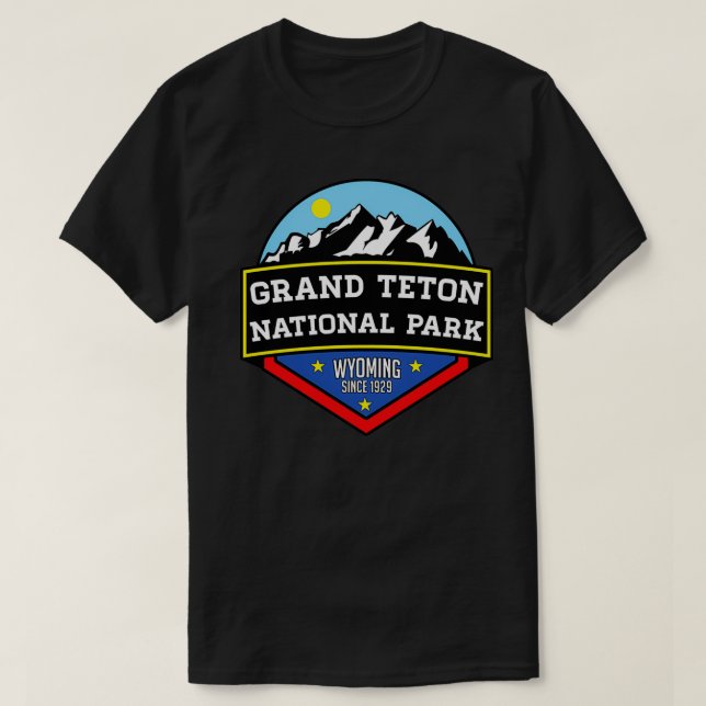 CAMISETA GRAND TETON PARK NATIONAL WYOMING BEAR 1929 SENDER (Diseño del anverso)