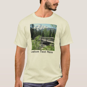 Camiseta Grand Tetons Spring Snow and Wood Bridge