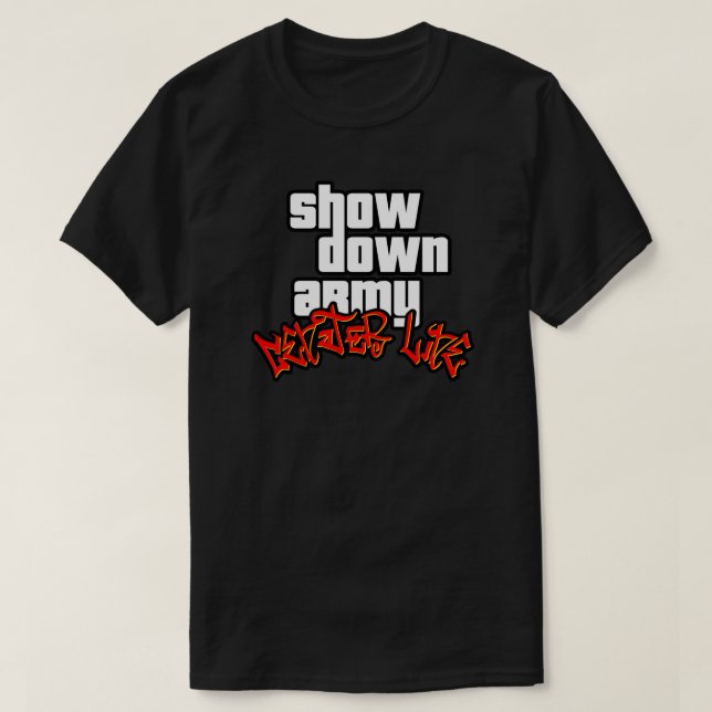 Camiseta Grand Theft Army (Center Line) (Diseño del anverso)