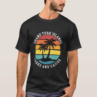 Camiseta Grand Turk Islands Turks And Caicos Palm Trees