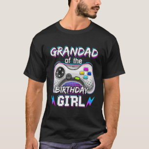 Camiseta Grandad Del Juego De Videojuegos Chica De Cumpleañ