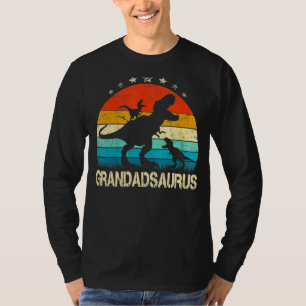 Camiseta Grandad Dinosaurio Grandadsauro 2 Dos Niños Christ