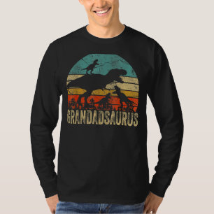 Camiseta Grandad Dinosaurio Grandadsauro 3 Dos niños Christ