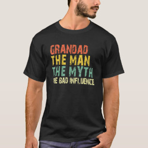 Camiseta Grandad El Hombre El Mito El Vintag De Influencia