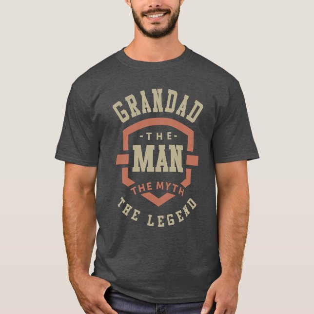 Camiseta Grandad El Mito La Leyenda (Anverso)