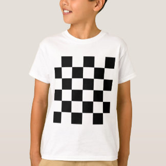 Camiseta Grande a cuadros - blanco y negro