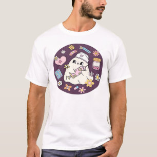 Camiseta grande de enfermera de Halloween linda