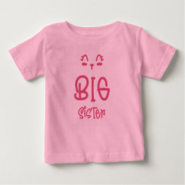 Camiseta grande de hermana pequeña/camiseta de niñ