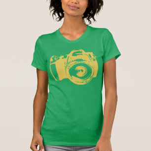 Camiseta grande de la fotografía de la cámara
