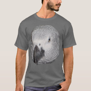Camiseta grande de loro gris africano