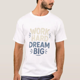Camiseta grande de sueño duro de trabajo