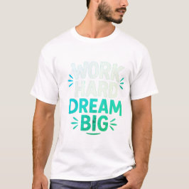 Camiseta grande de sueño duro de trabajo