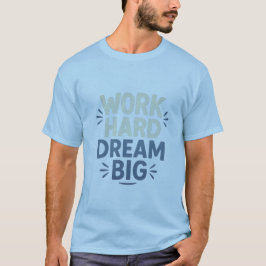 Camiseta grande de sueño duro de trabajo