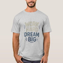 Camiseta grande de sueño duro de trabajo