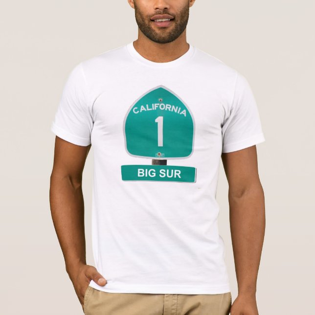 Camiseta grande de Sur de la carretera 1 de (Anverso)
