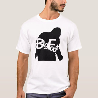 Camiseta grande del blanco de los hombres del pie