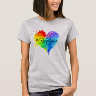 Camiseta grande del corazón del #BeYou