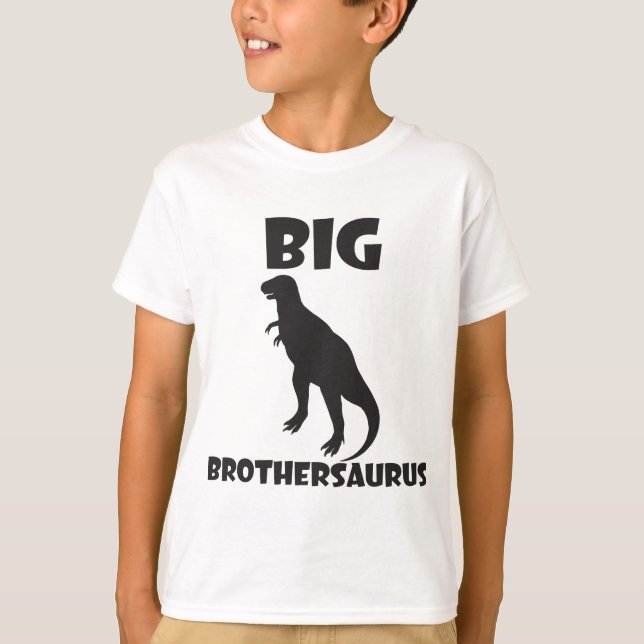 Camiseta grande del dinosaurio de Brothersaurus (Anverso)