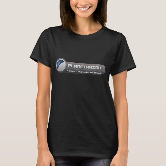Camiseta grande del logotipo de Planetarion de las