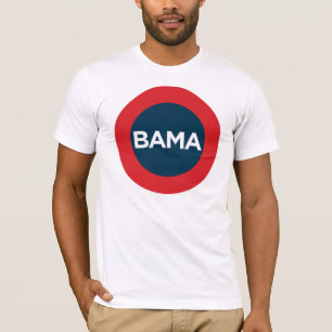 Camiseta grande del rojo de Obama, blanca y azul