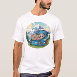 Camiseta grande divertida de perezoso haciendo sen