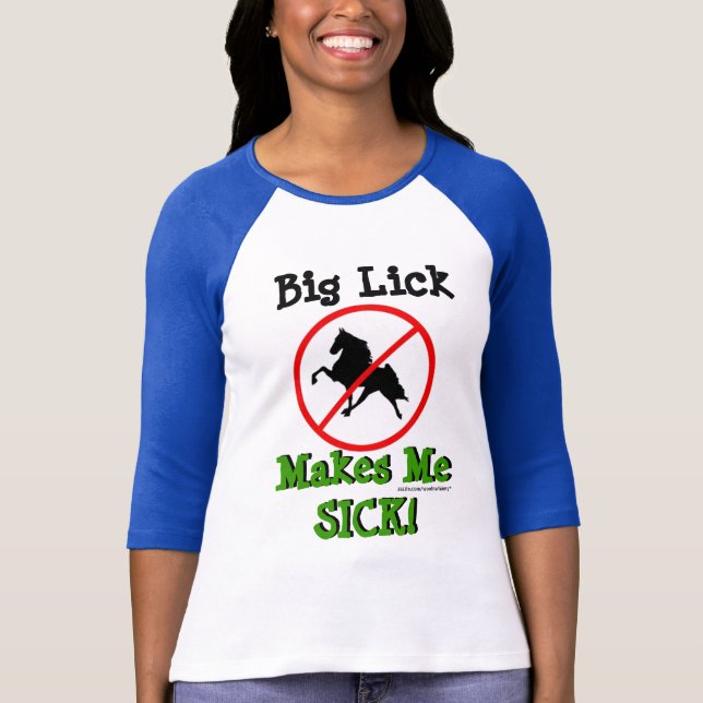 Camiseta ¡Grande lámase me hace ENFERMO! con símbolo de la (Anverso)