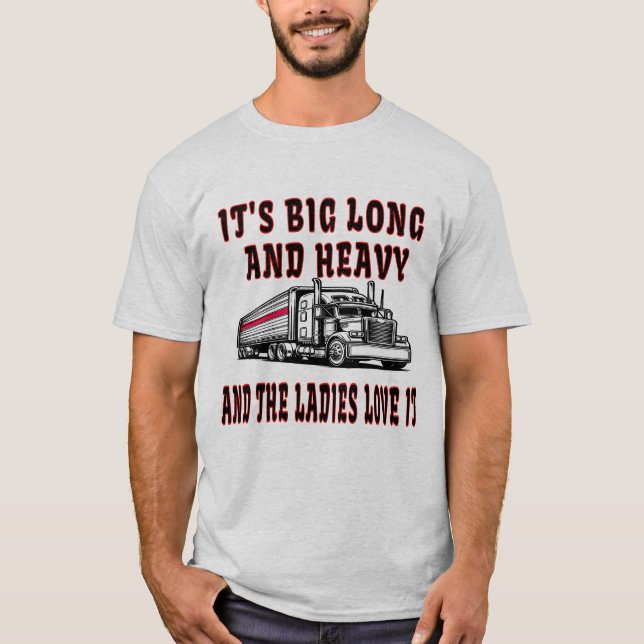 Camiseta Grande Largo y Pesado (Anverso)