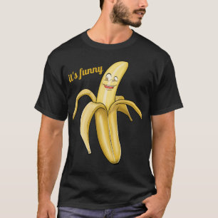 Camiseta grande linda del plátano - dibujo animad
