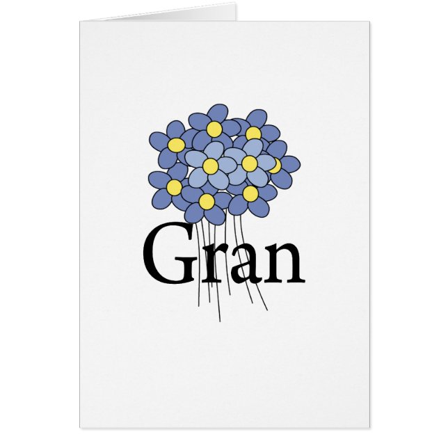Camiseta grande Pretty Blue Flower (Frente)