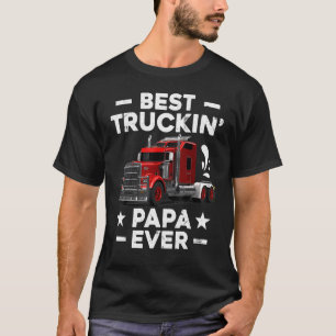 Camiseta Grande Rig Trucker   Hombres Mejor Papa Truckin Ev