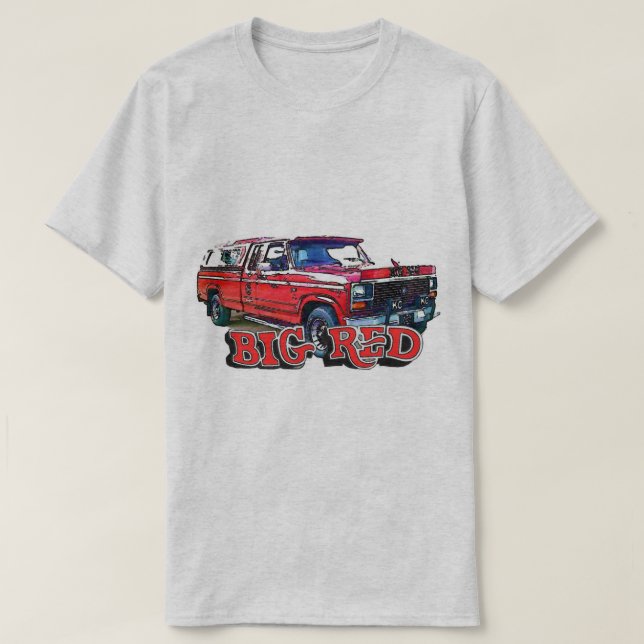 Camiseta ¡Grande Rojo-Pero no la goma!! (Diseño del anverso)